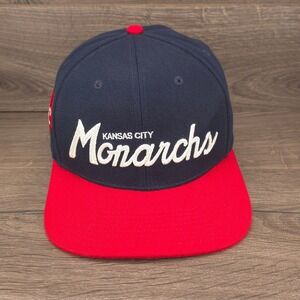 Kansas City Monarchs Rings & Crwns Hat Mens Blue Snapback Negro League Baseball